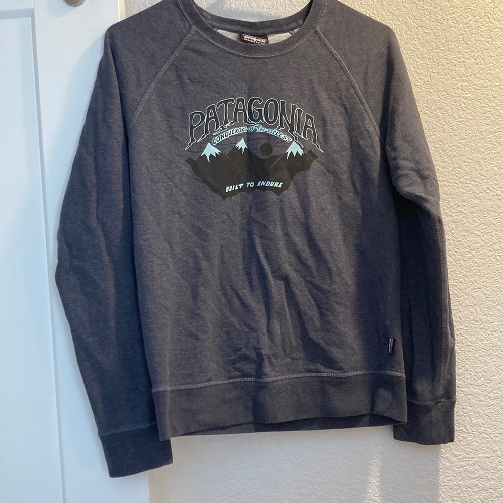 Patagonia gray crewneck